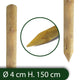 pali tondi in legno con punta per recinzione impregnati ø 4x150 cm cod:ferx.reti.1.1