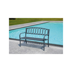 Panca 2 posti MOIA in ferro e ghisa antracite