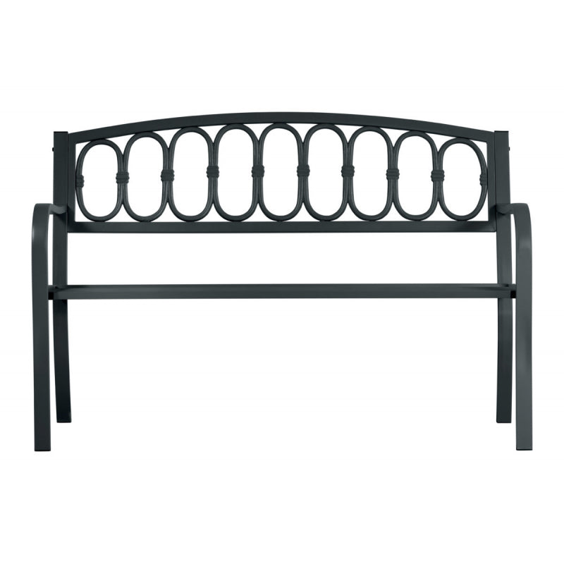 Panca 2 posti MOIA in ferro e ghisa antracite