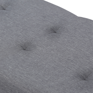 IDMarket - Panca contenitore in tessuto grigio antracite 76 cm