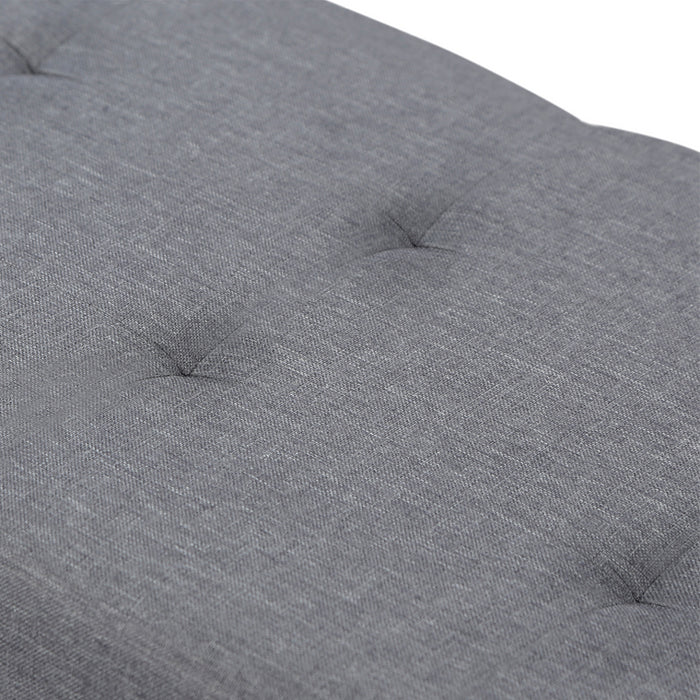 IDMarket - Panca contenitore in tessuto grigio antracite 76 cm