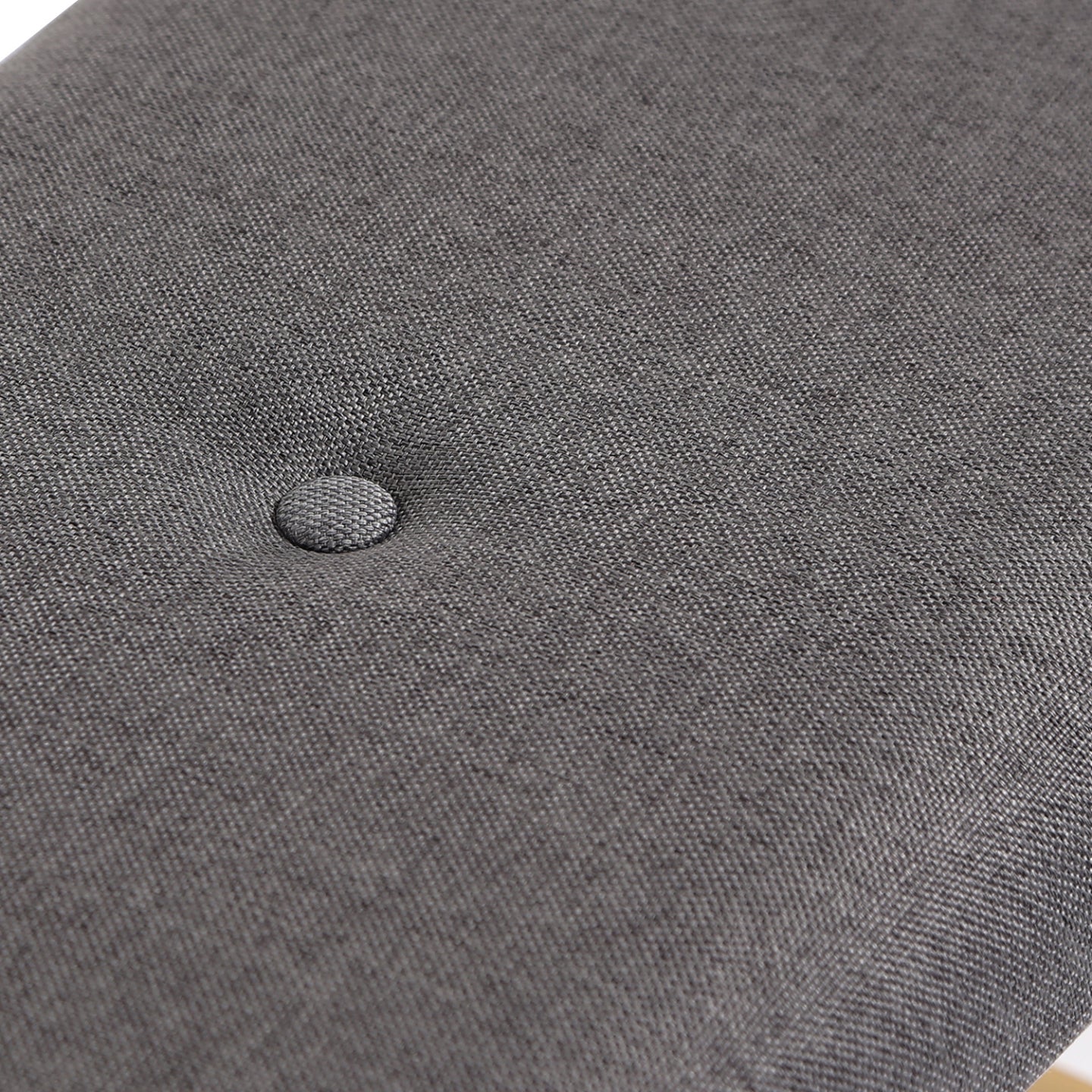 IDMarket - Panca contenitore ingresso in bambù, tessuto grigio scuro