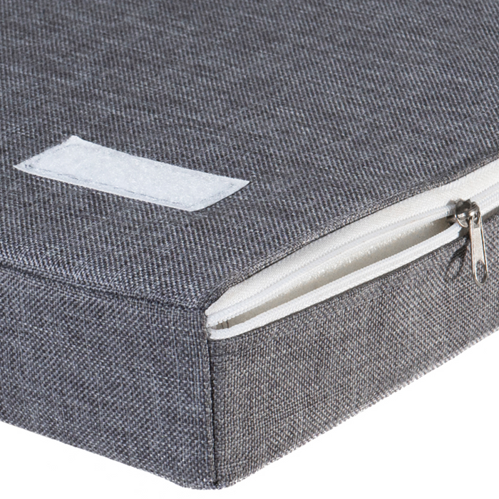 IDMarket - Panca contenitore ingresso scarpe in legno bianco LEO