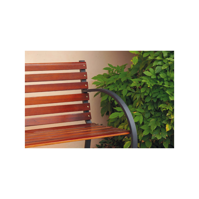Panca Panchina Piccadilly MOIA in legno di rovere e metallo