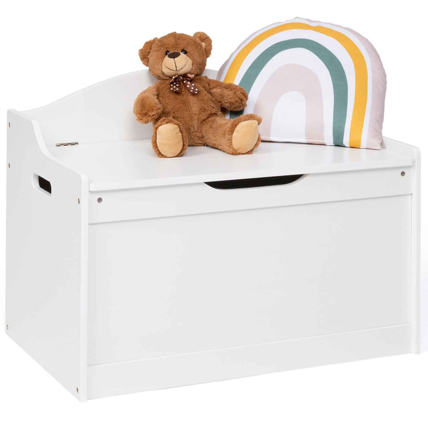 IDMarket - Panca per bambini MATEO in legno bianco