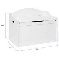 IDMarket - Panca per bambini MATEO in legno bianco