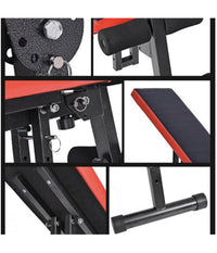 Panca Regolabile Multifunzione Piana Inclinata Pesi Addominali Bodybuilding         