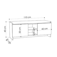 Panca scarpiera colore cashmere Zulla con cuscino e 2 ante