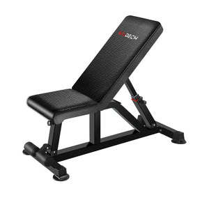 Boudech - THOR 250 -  Panca da fitness per allenamento con pesi e manubri ad inclinazione regolabile, design ultra ergonomico e solido telaio antiscivolo. Panca universale multifunzione con capacità di carico fino a 250 kg