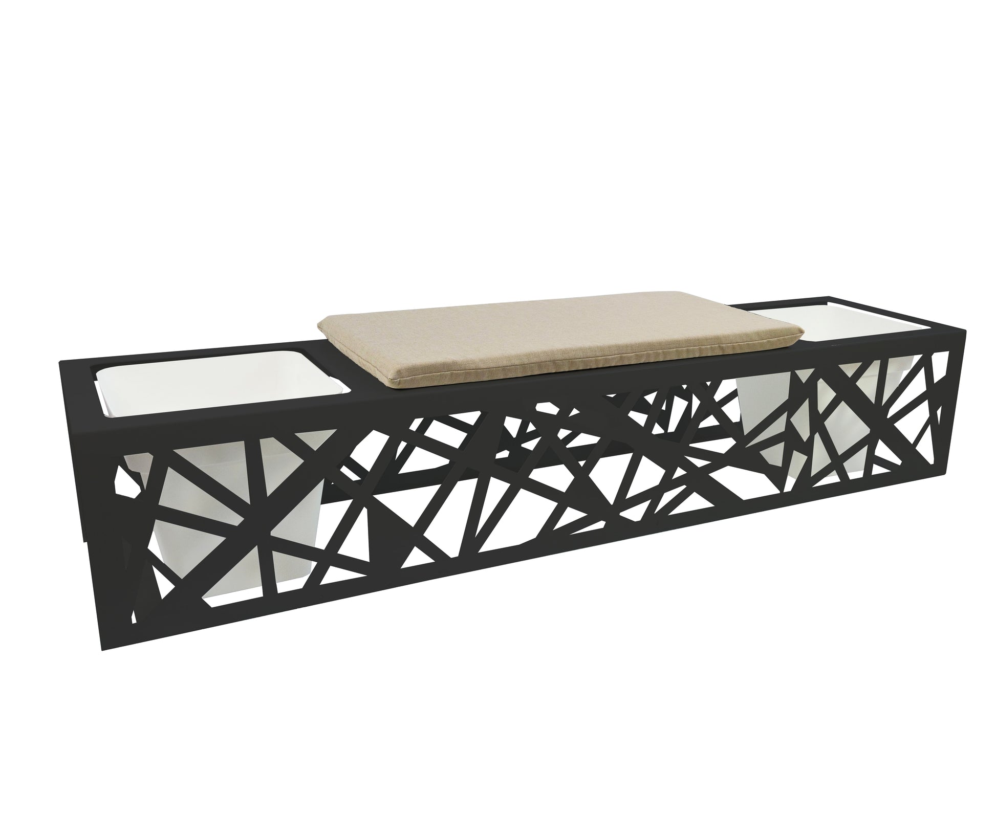 Panca Porta Vasi in metallo Goot cm 150x50x40