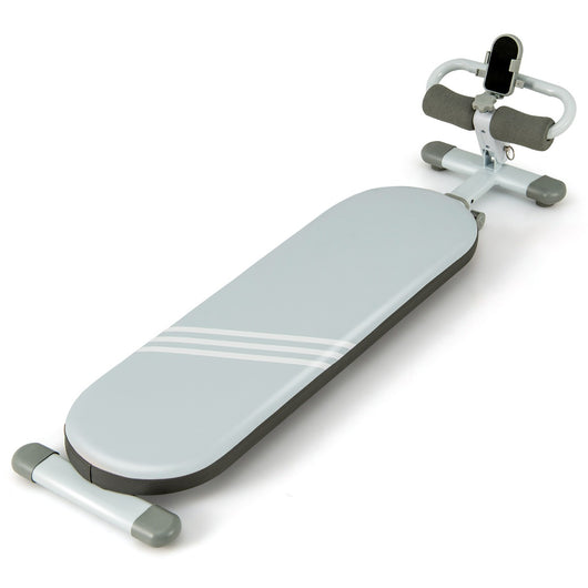 Panca multifunzionale per addominali con 3 angoli regolabili e lunghezza regolabile, Panca da allenamento portata 150kg Blu-Allenamento della forza