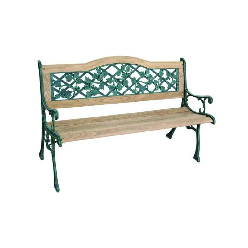Panchina Ghisa/Legno Edera cm 126 Vette 03805
