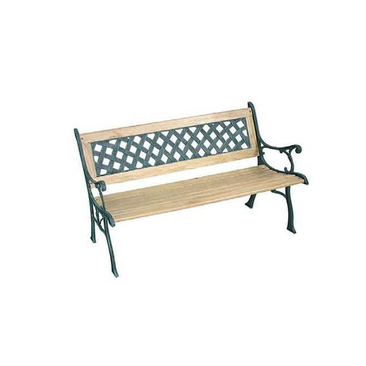 Panchina Ghisa/Legno Quadri cm 126 Vette 04777