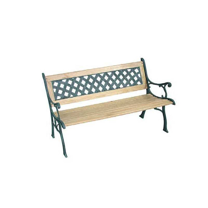 Panchina Ghisa/Legno Quadri cm 126 Vette 04777