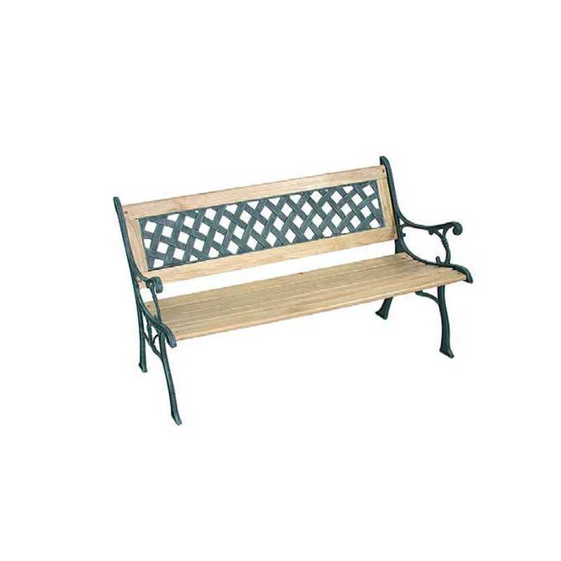 Panchina Ghisa/Legno Quadri cm 126 Vette 04777