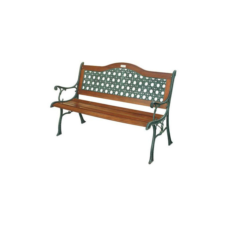 Panchina per esterno in Ghisa Rattan Arc 126x60cm