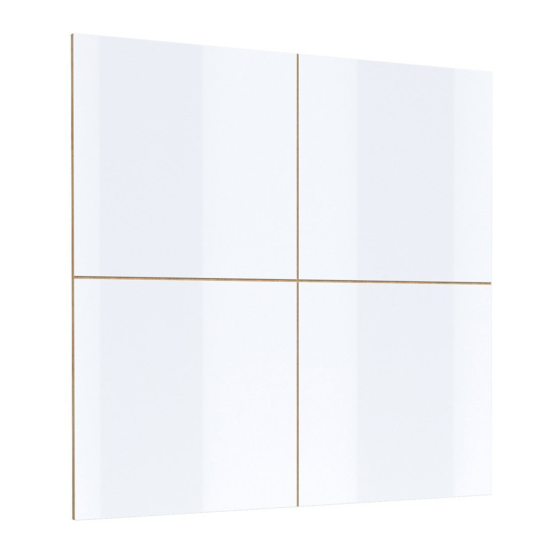 Pannelli murali decorativi bianco lucido su supporto in quercia. Collezione CLARA