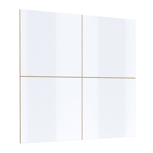 Pannelli murali decorativi bianco lucido su supporto in quercia. Collezione CLARA