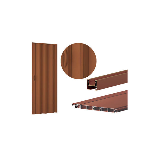 Pannelli in PVC effetto noce H210 cm per porte a soffietto interne