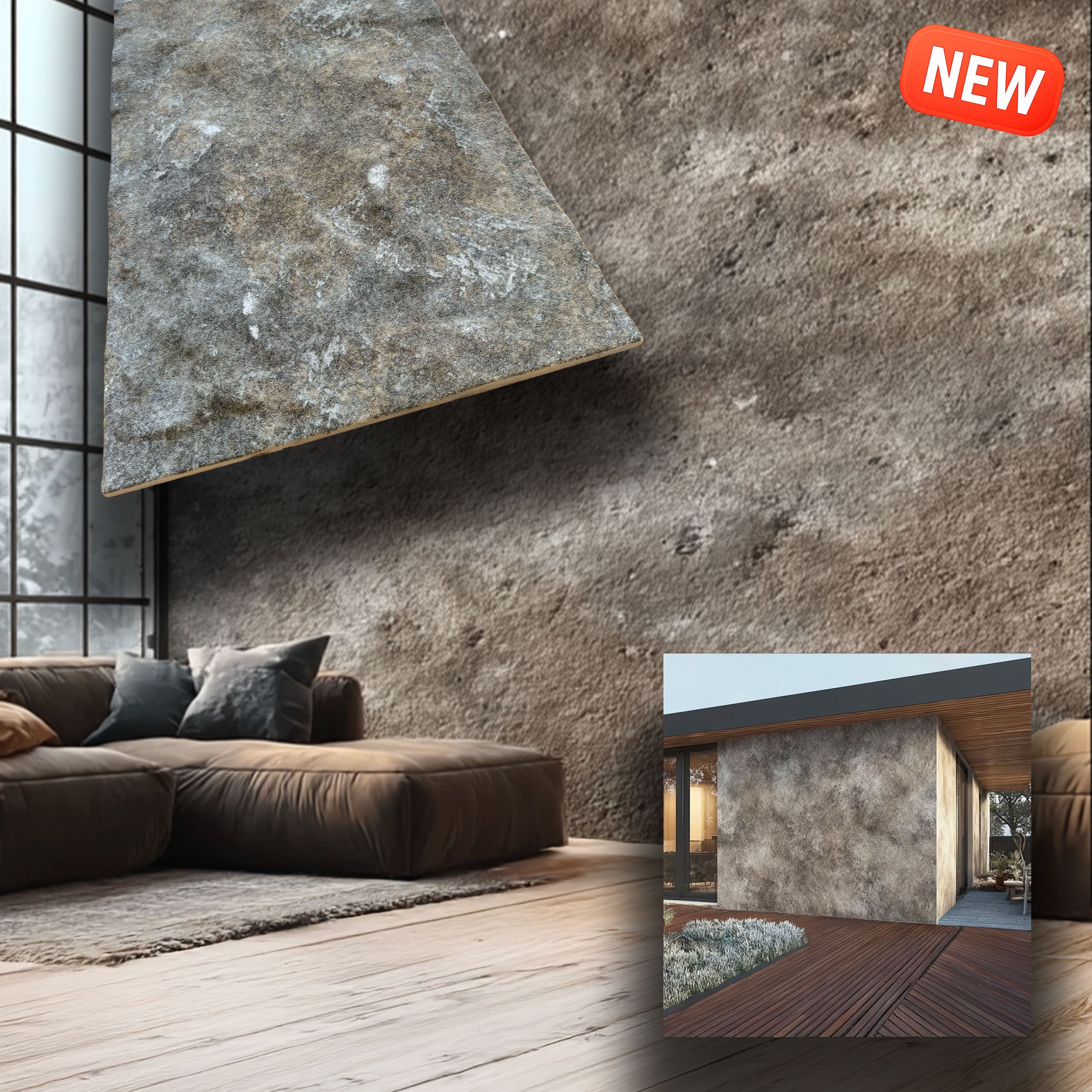 CAPPOTTO esterno - interno  isolante in STYROFOAM 3D da 2cm con sabbiatura e malta 120x50cm ANTICHE MURA