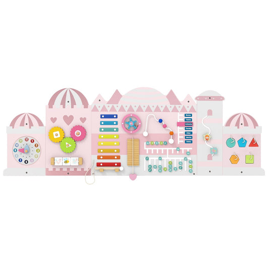 Pannelli da attivit¨¤ per bambini tavola sensoriale montessori 11 in 1 in legno-Pannelli centro attivit¨¤ da parete per sala giochi