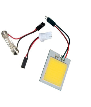 Pannello Led Cob Chip Luce Cortesia Interno Auto Adattatore T10    48 Led     
