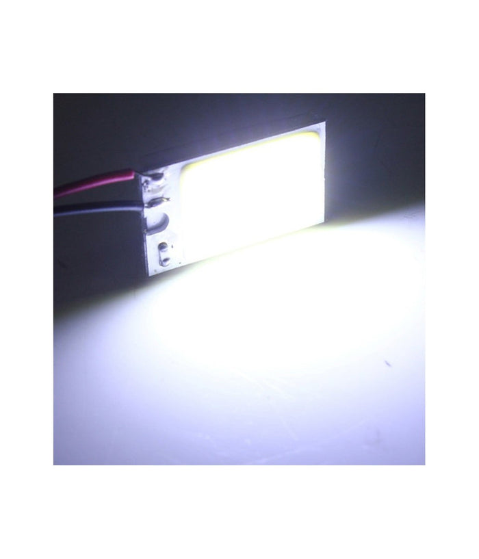 Pannello Led Cob Chip Luce Cortesia Interno Auto Adattatore T10         