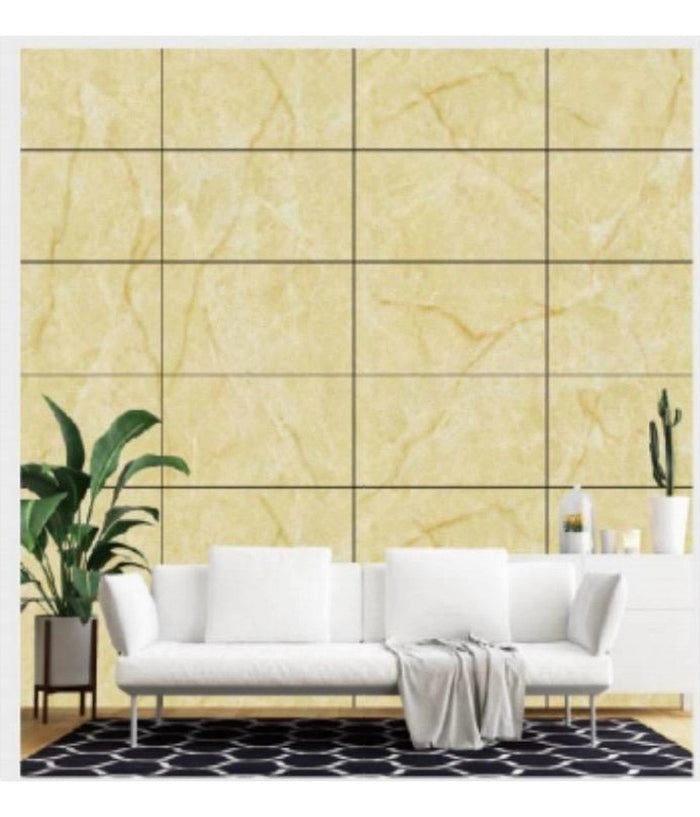 Pannello Adesivo Effetto Marmo Giallo Pareti Paraschizzi 300x60 Cm Stanza Cucina         