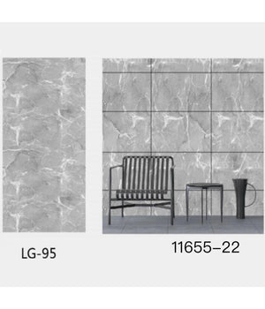 Pannello Adesivo Effetto Marmo Grigio Pareti Paraschizzi 300x60 Cm Stanza Cucina         