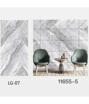 Pannello Adesivo Effetto Marmo Grigio Perlato Pareti Paraschizzi 300x60cm Stanza         