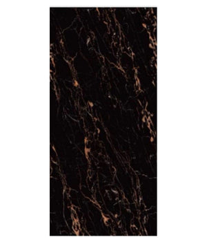 Pannello Adesivo Effetto Marmo Nero Venature Pareti Paraschizzi 300x60 Cm Stanza         