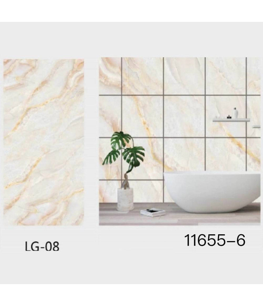 Pannello Adesivo Effetto Marmo Perlato Rosato Pareti Paraschizzi 300x60cm Stanza         