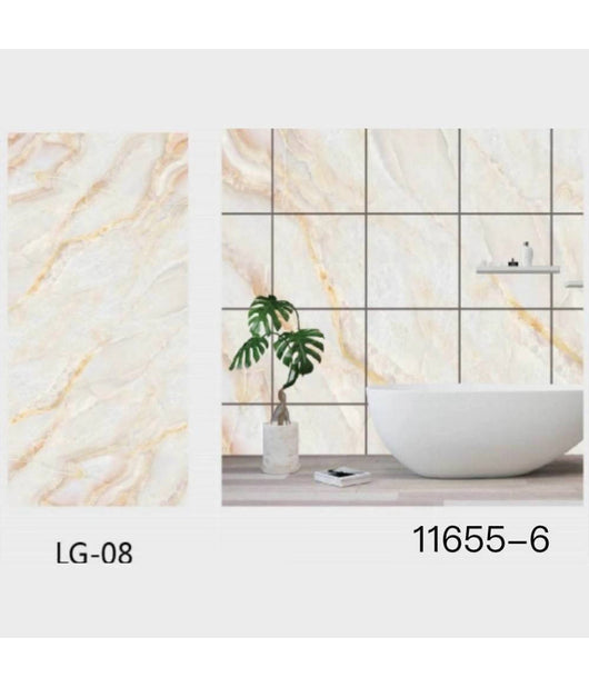 Pannello Adesivo Effetto Marmo Perlato Rosato Pareti Paraschizzi 300x60cm Stanza         