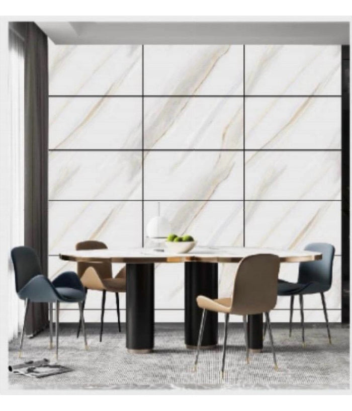 Pannello Adesivo Effetto Marmo Perlato Striato Pareti Paraschizzi 300x60cm Stanza         