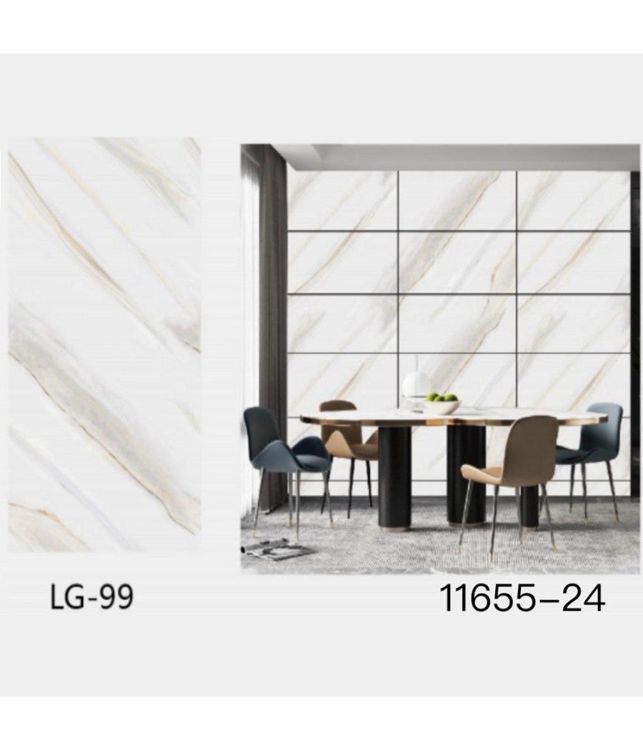 Pannello Adesivo Effetto Marmo Perlato Striato Pareti Paraschizzi 300x60cm Stanza         