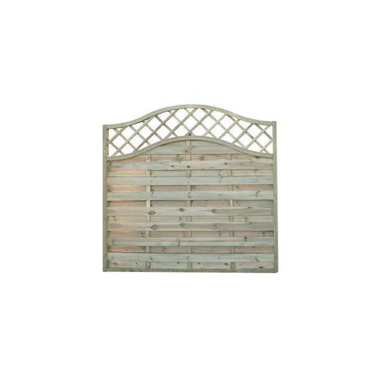 Pannello Barriera da Giardino Onda in Legno di Pino Impregnato Lasa 180x180 cm