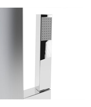 Pannello Colonna Doccia Cascata Pioggia Ugelli Idromassaggio Soffione Luci Led         