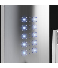 Pannello Colonna Doccia Cascata Pioggia Ugelli Idromassaggio Soffione Luci Led         