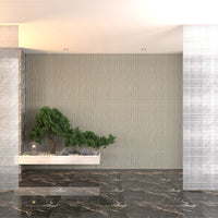 Pannello decorativo effetto pietra graffiata 3D set 12 pz 8,6 mt2 rivestimento murale in PU 120 x 60 x 2,5 Grigio Roccia