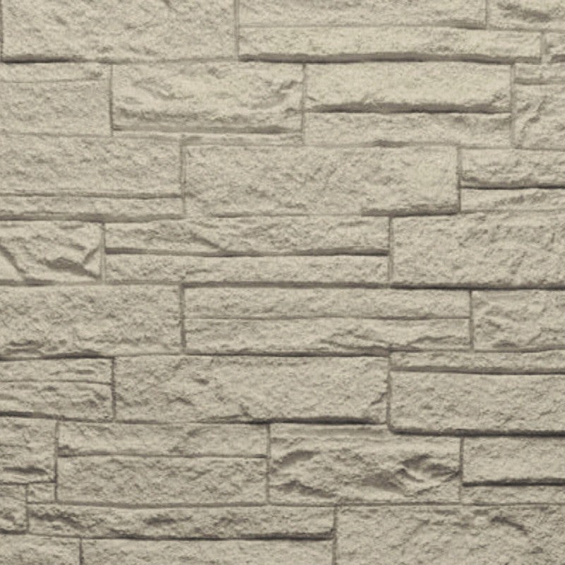 Pannello decorativo effetto pietra mattoni 3D set 12 pz 8,6 mt2 rivestimento murale in PU 120 x 60 x 2,5 Greige Tortora