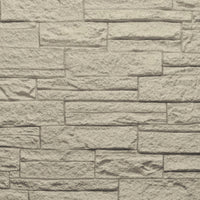 Pannello decorativo effetto pietra mattoni 3D set 12 pz 8,6 mt2 rivestimento murale in PU 120 x 60 x 2,5 Greige Tortora