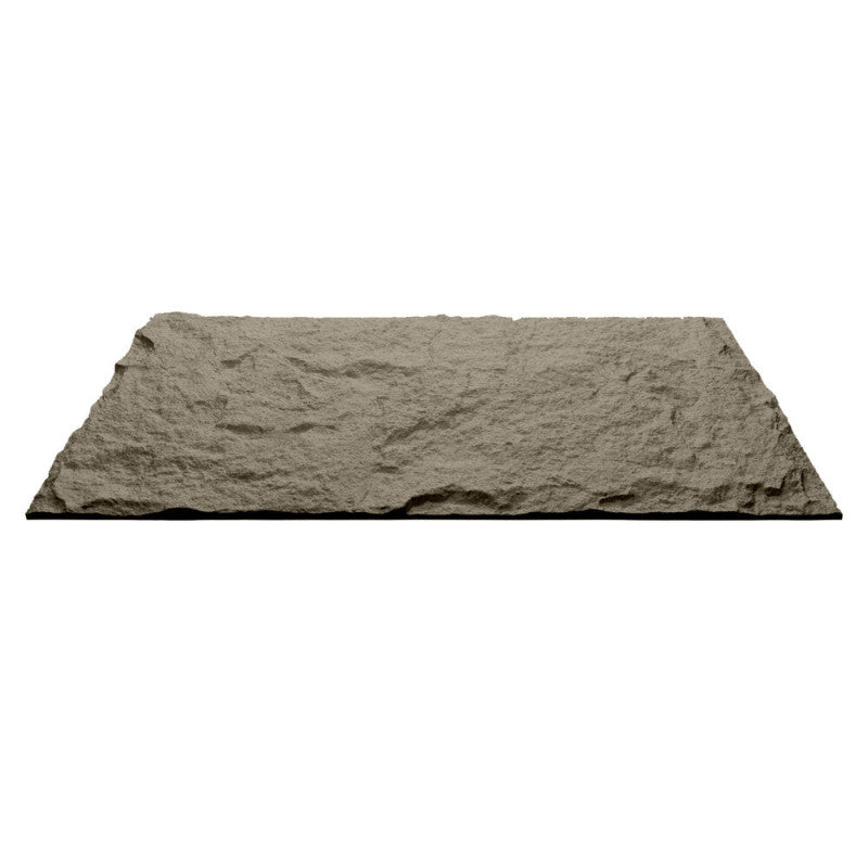 Pannello decorativo effetto roccia pietra 3D set 10 pz 7,2 mt2 rivestimento murale in PU 120 x 60 x 3 Grigio Cemento