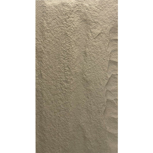 Pannello decorativo effetto roccia pietra 3D set 10 pz 7,2 mt2 rivestimento murale in PU 120 x 60 x 3 Grigio Cemento