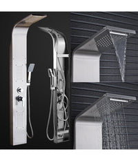 Pannello Doccia Colonna Cascata Pioggia Ugelli Idromassaggio Soffione Doccetta         