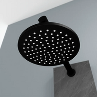 Pannello doccia 150x22cm in acciaio inox effetto cemento a 3 funzioni con doccino e flessibile | Bigar