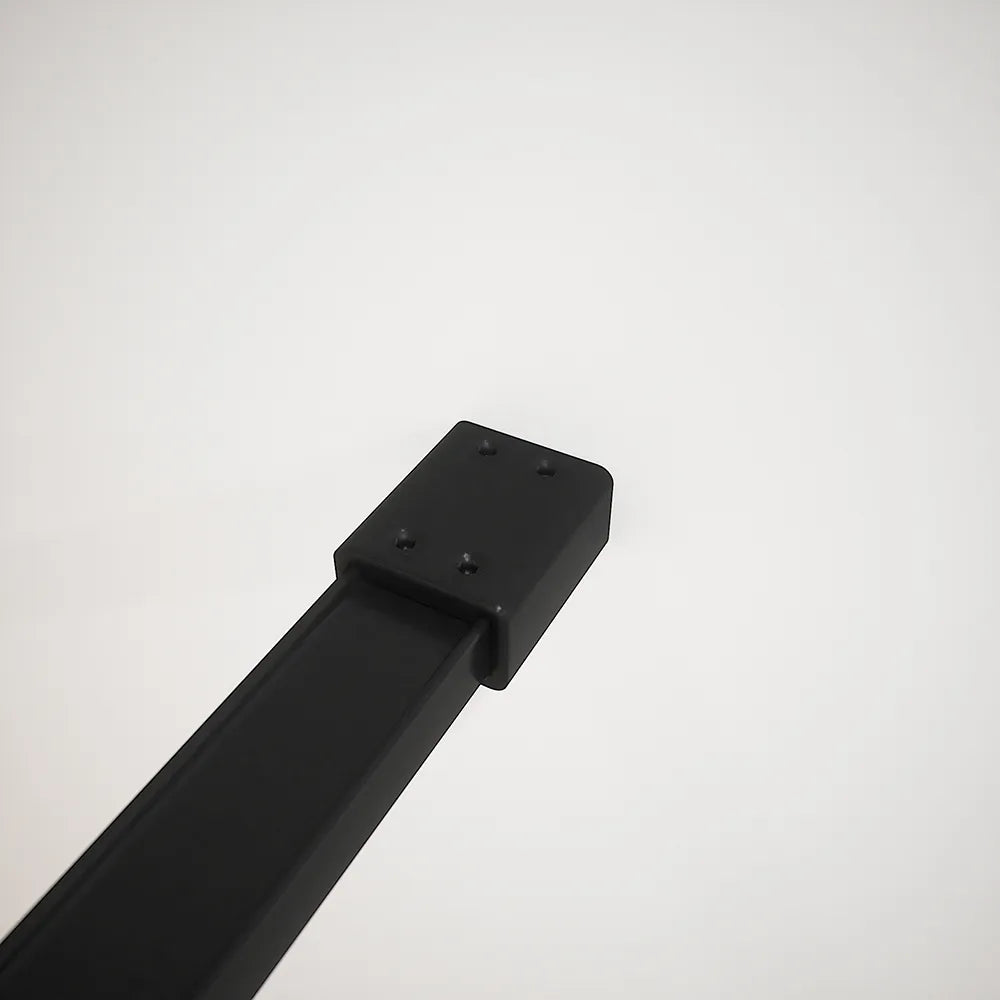 Doccia walk-in full frame 100 cm vetro trasparente profili neri | Rodi