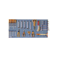 Pannello Forato Acciaio 100X50 Blu Kit