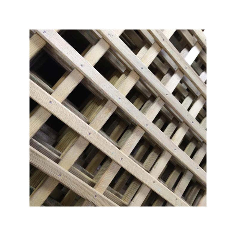 Pannello Grigliato da Giardino ad Arco in Legno di Pino Impregnato Lasa 120x180 cm