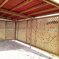 Pannello Grigliato da Giardino in Legno di Pino Impregnato Lasa 90 x 180 cm