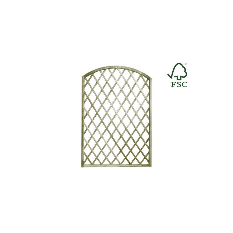 Pannello in legno impregnato ad arco 150x180 cm – Ideale per recinzioni decorative da giardino – Lasa